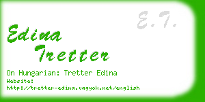 edina tretter business card